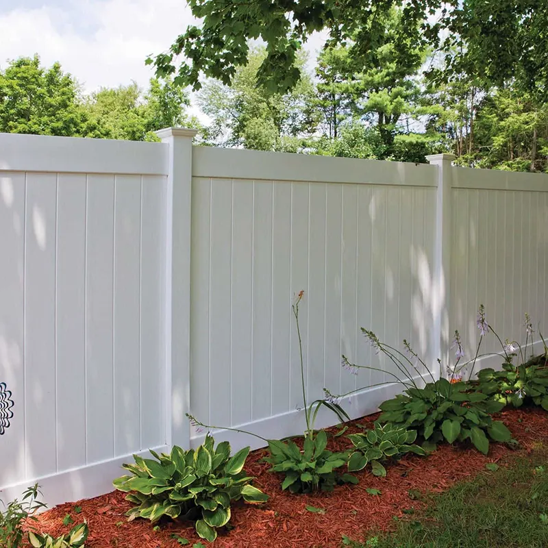 2 Rails Full Privacy PVC Fence for garden