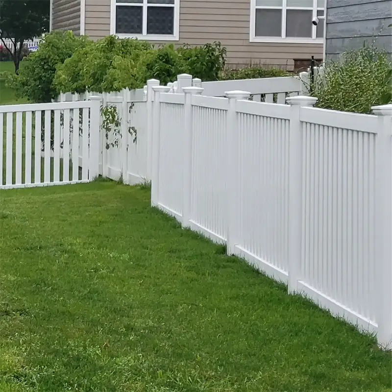 4ft Semi Privacy PVC Fence Panel in Residential