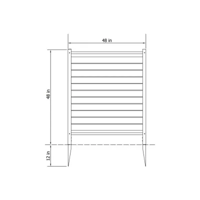 Louvered Fence Detail