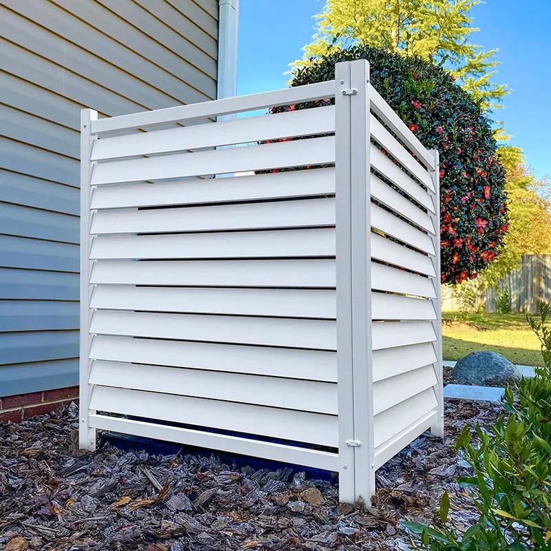 PVC Louvered Privacy Fence Panels for outdoor