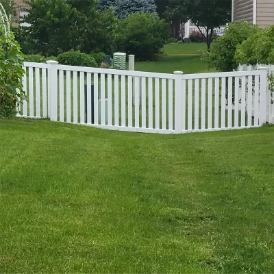 Semi Privacy PVC Fence Panel in Residential