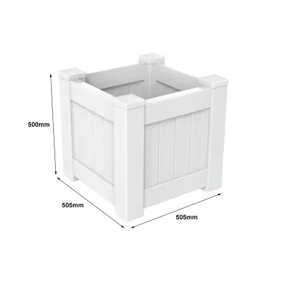 Square Pvc Planter Box Size