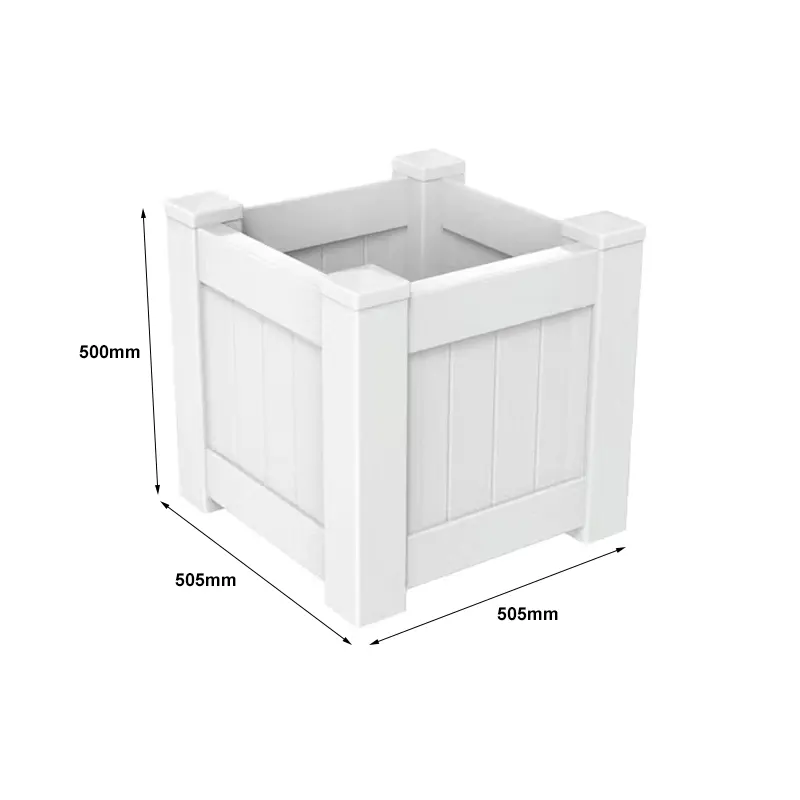 Square Pvc Planter Box Size