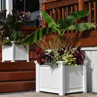 Square Vinyl PVC Planter Box for decorate