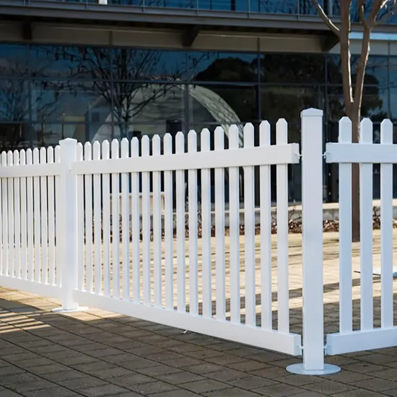 White Vinyl Event Fence