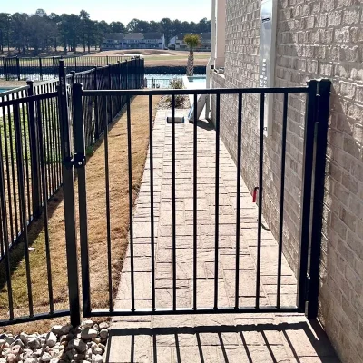 2 Rail Flat Top Aluminum Gate near home