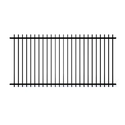 2 Rail Steel Extended Picket Fence