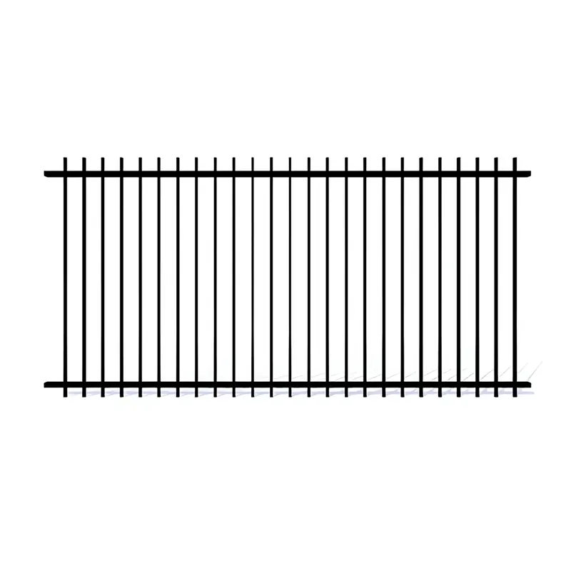 2 Rail Steel Extended Picket Fence