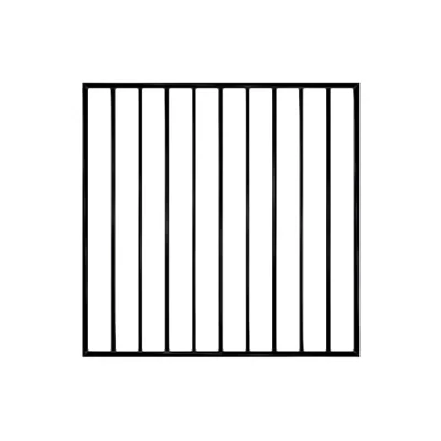 2 Rail Steel Flat Top Fence Gate