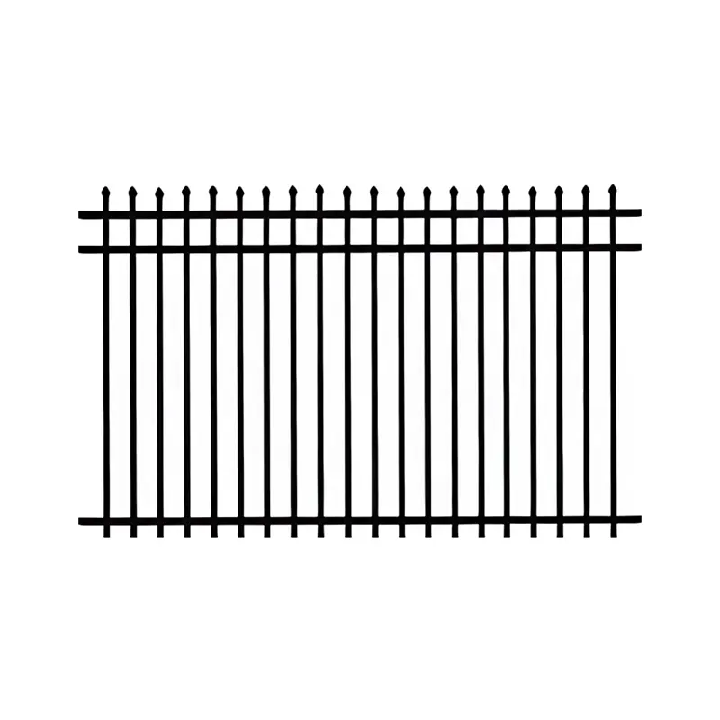 Aluminum 3 Rails Spear Top fence