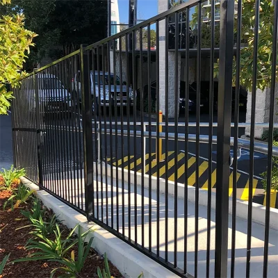 Aluminum Flat Top Fence for path