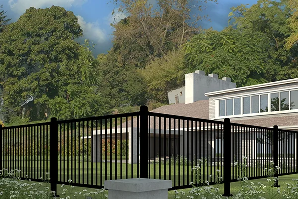 Aluminum Flat Top Fence for residential security