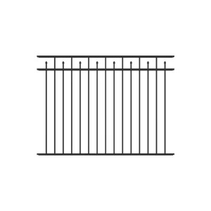 Aluminum Flat Top with Spear Fence