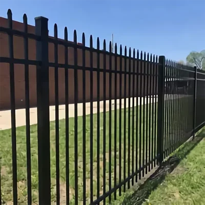 Aluminum 3 Rails Spear Top fence panel
