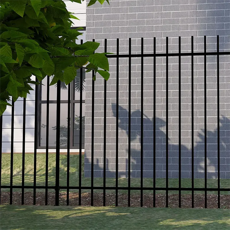 Steel Extended Picket Fence in residential