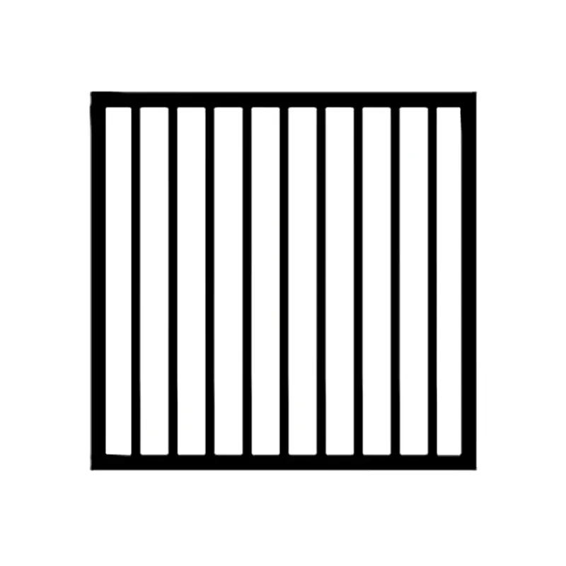 Black Steel Biasable Gate