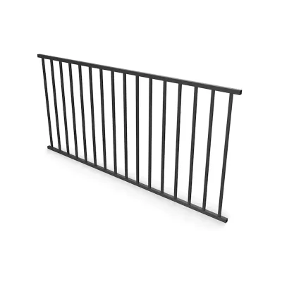 Black Steel Railing And Stair Handrail Railing