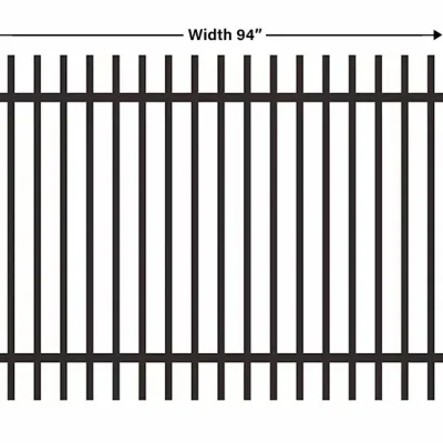 Commercial Extended Top Fence Size