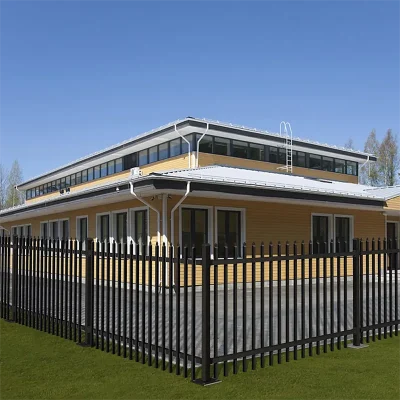 Commercial Spear Top Fence Application