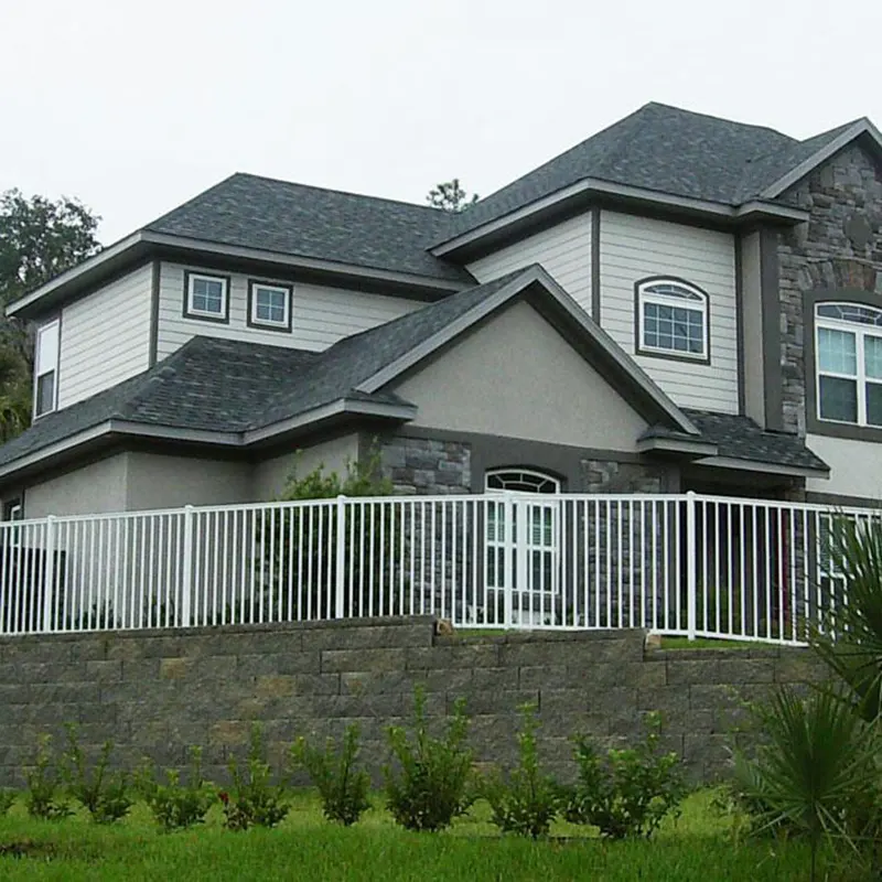 Flat Top Iron Fence Panels Application