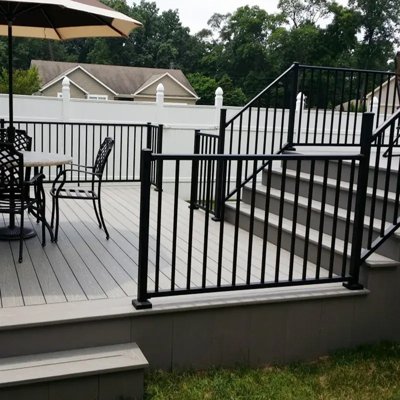 Outdoor Black Steel Railing