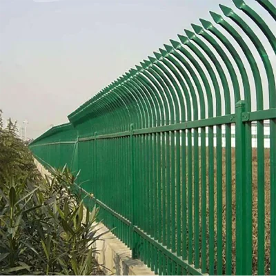 Steel Curved Spear Top Fence for security