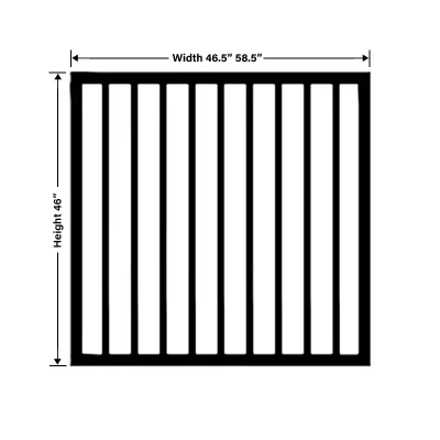 Steel Welded Residential Biasable Gate Size