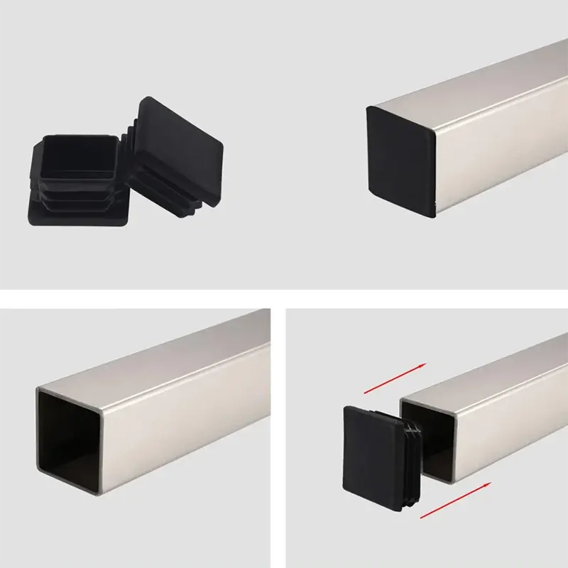 Plastic Flat Square Cap Polypropylene Detail